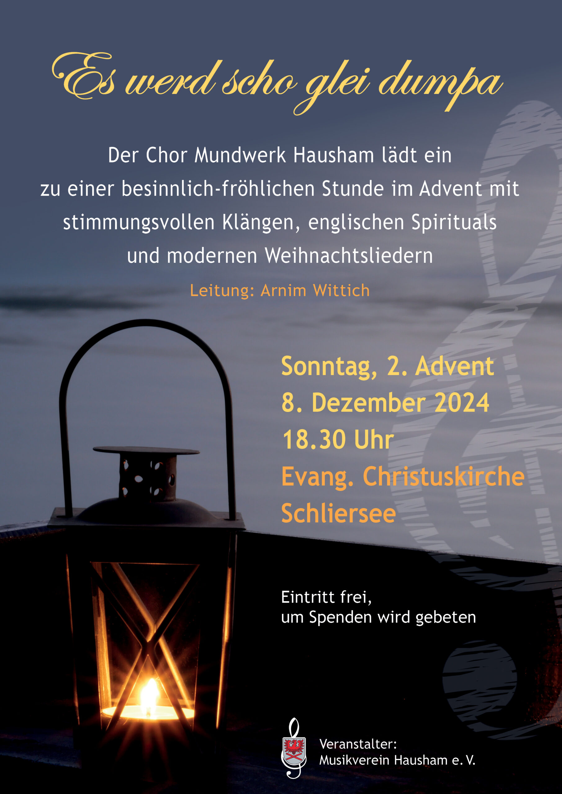 Plakat zum Adventskonzert